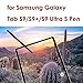 Galaxy Tab S9 Stylus Pen Replacement for Samsung Galaxy Tab S9/S9 Plus/S9 Ultra S Pen All Versions, Galaxy Tab S9/S9+/S9 Ultra Stylus Touch S Pen with Magnetic Attachment + 5 Tips (Black)