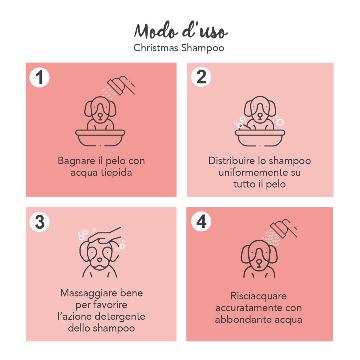 YUUP! - Christmas Shampoo per Cani e Gatti, 250 ml, Special Edition, profumo di Pan di Zenzero, Burro e Biscotti, Ideale per tutti i tipi di pelo