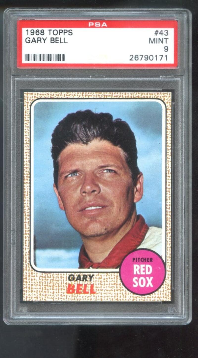 1968 Topps Gary Bell #43 PSA 9 Boston Red Sox Baseball