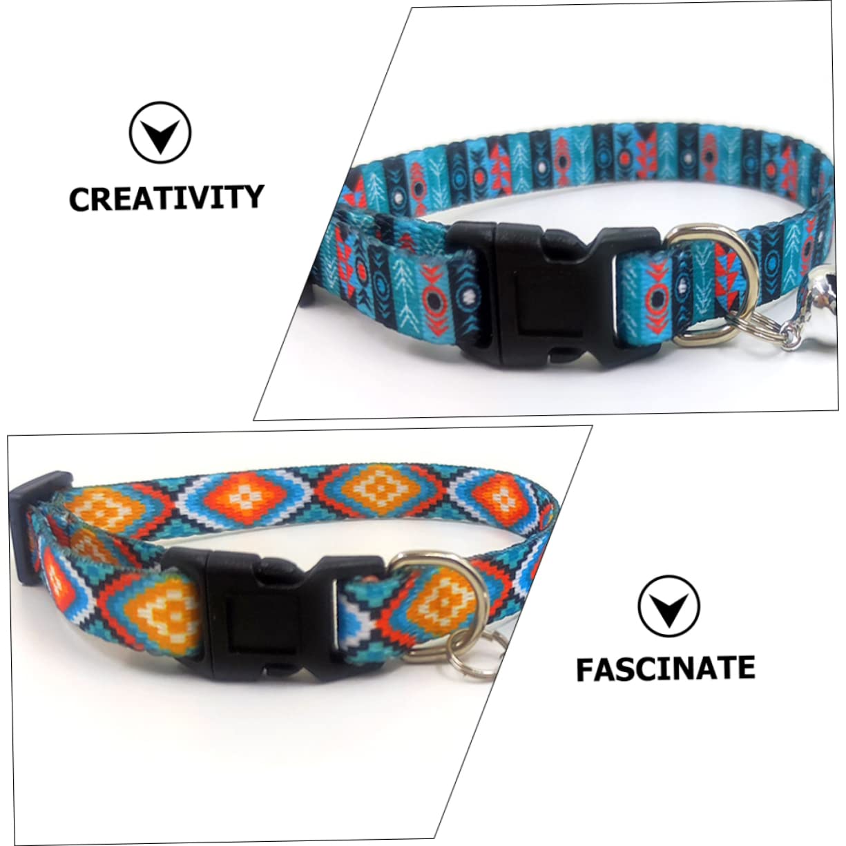 Mipcase 12stücke Verstellbare Katzenhalsbänder Mit Glöckchen Bohemian Stil Leicht Und Komfortabel Für Kätzchen Und Kleine Hunde Für Feste Und Alltag Verschiedene Designs