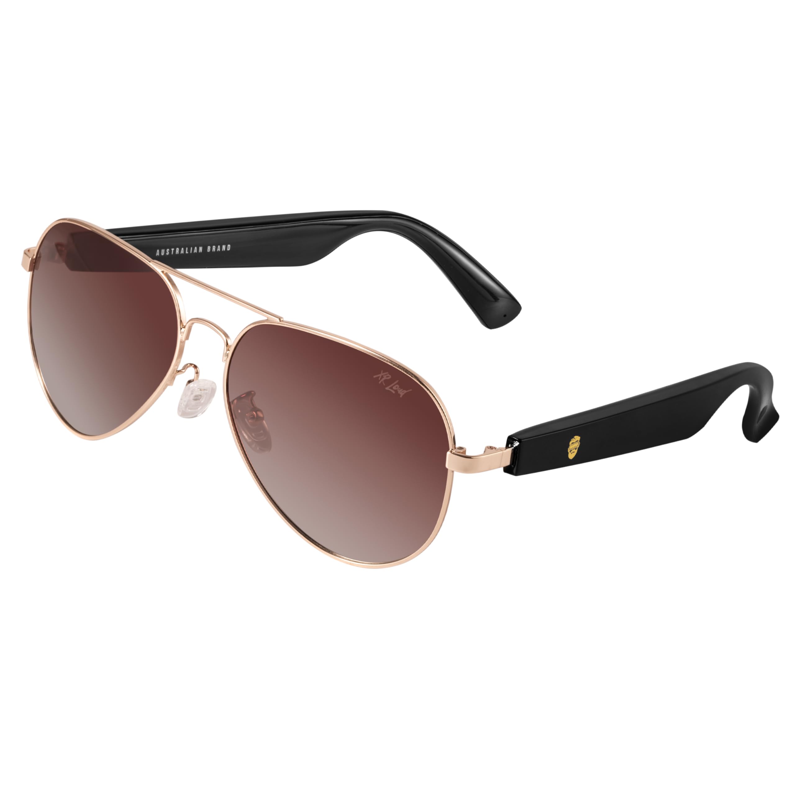 New 5.3 Smart Bluetooth Glasses with Speakers for Men, 120H SB, Brown Aviator, Android Siri Touch and Voice Assistant-image-34