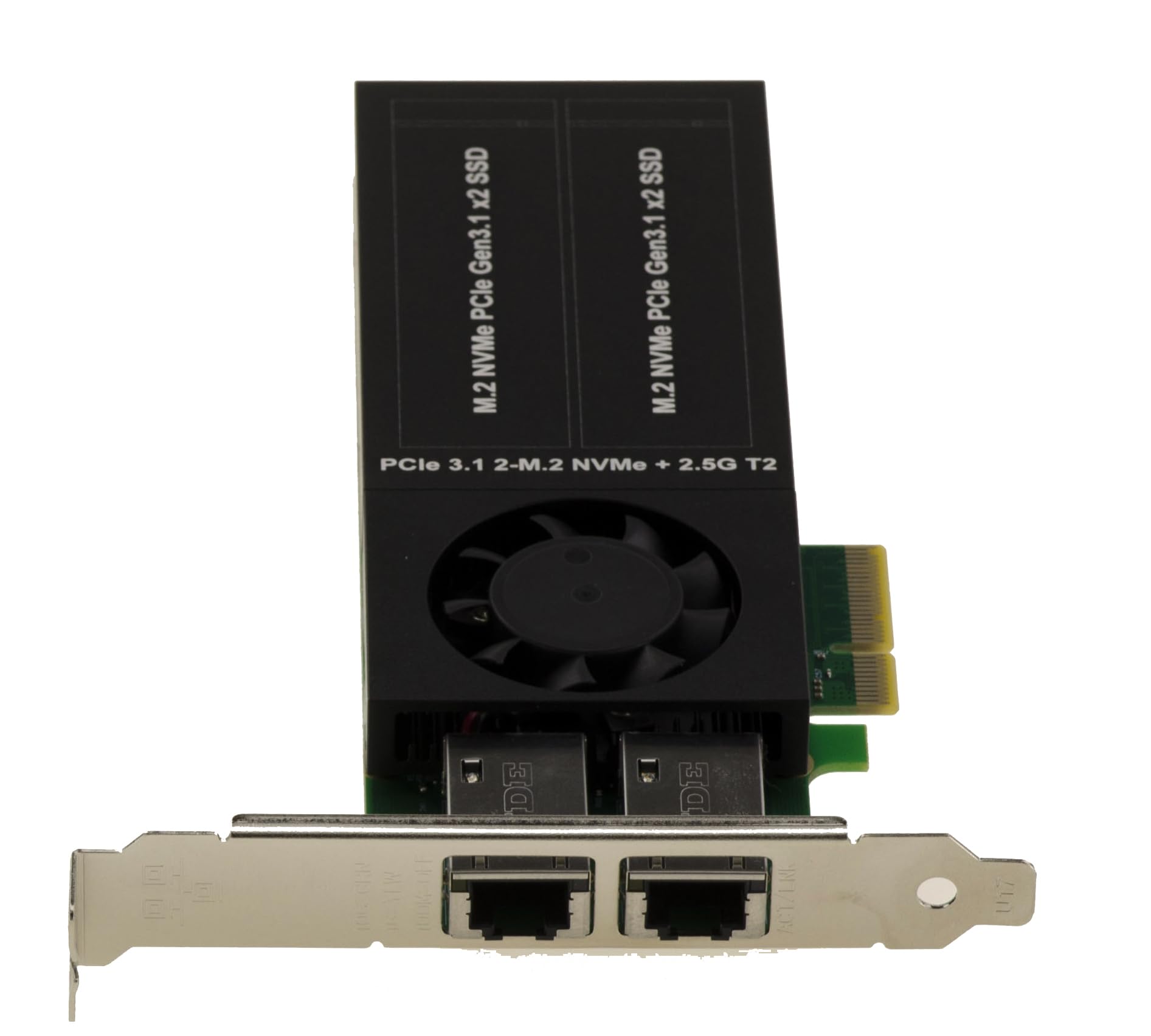KALEA-INFORMATIQUE Carte PCIe 2 Ports RJ45 2.5G + 2 Ports NVMe Intel I226