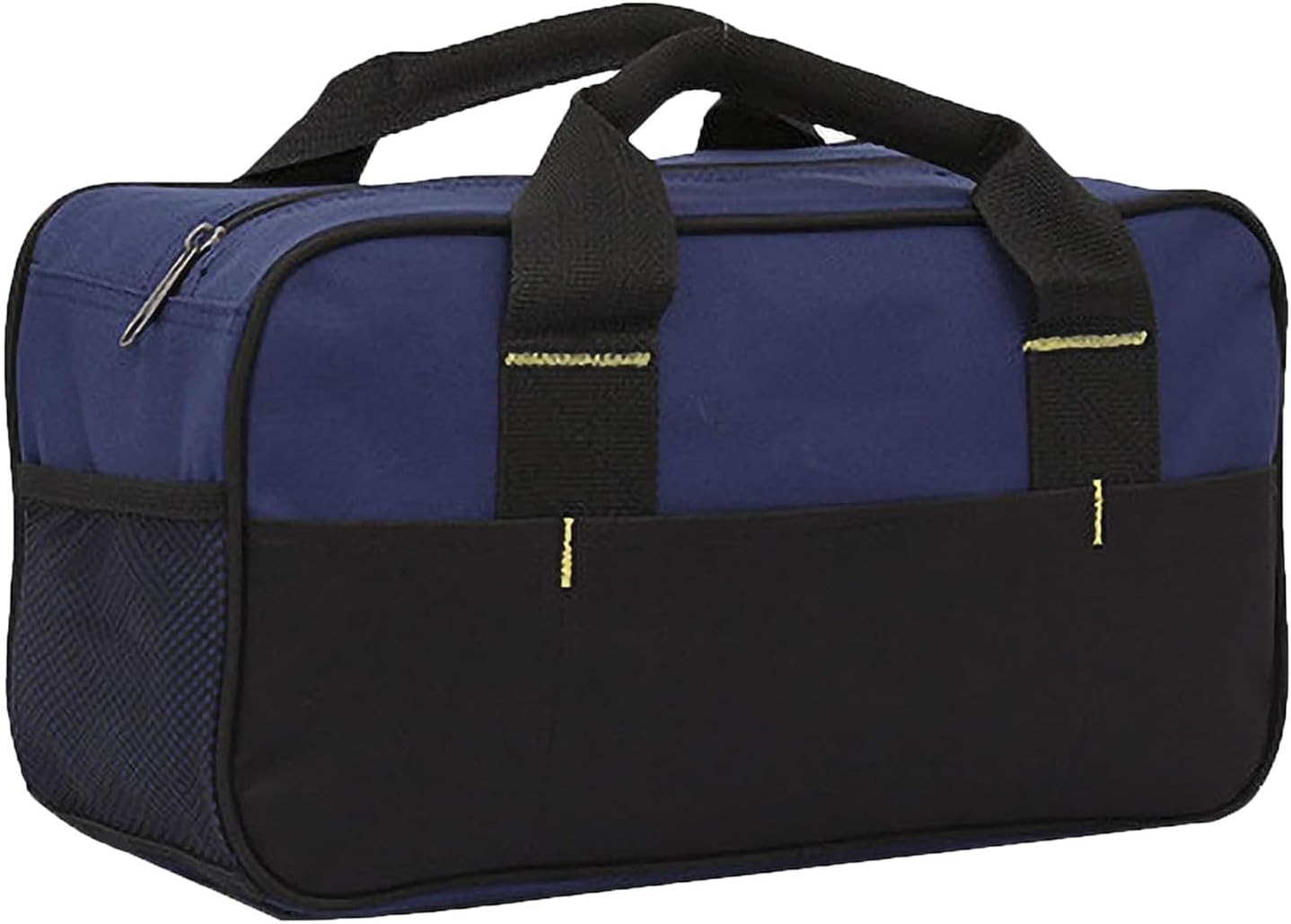 14 Inch Wide Mouth Tool Tote Bag, Waterproof Plumber Repair Storage Bag, Multi-Purpose Gadget Tote Bag, Multi Pocket Wide Mouth Tool Storage Bag (Blue)
