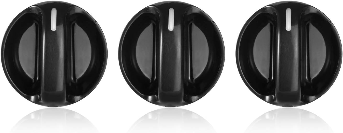 AC Climate Control Knobs Fits for Toyota Tundra - Air Conditioner Heater Control Switch Knob for 99 00 01 02 03 04 05 06 Toyota Tundra, Replacement for The Part# 55905-0C010, Pack of 3