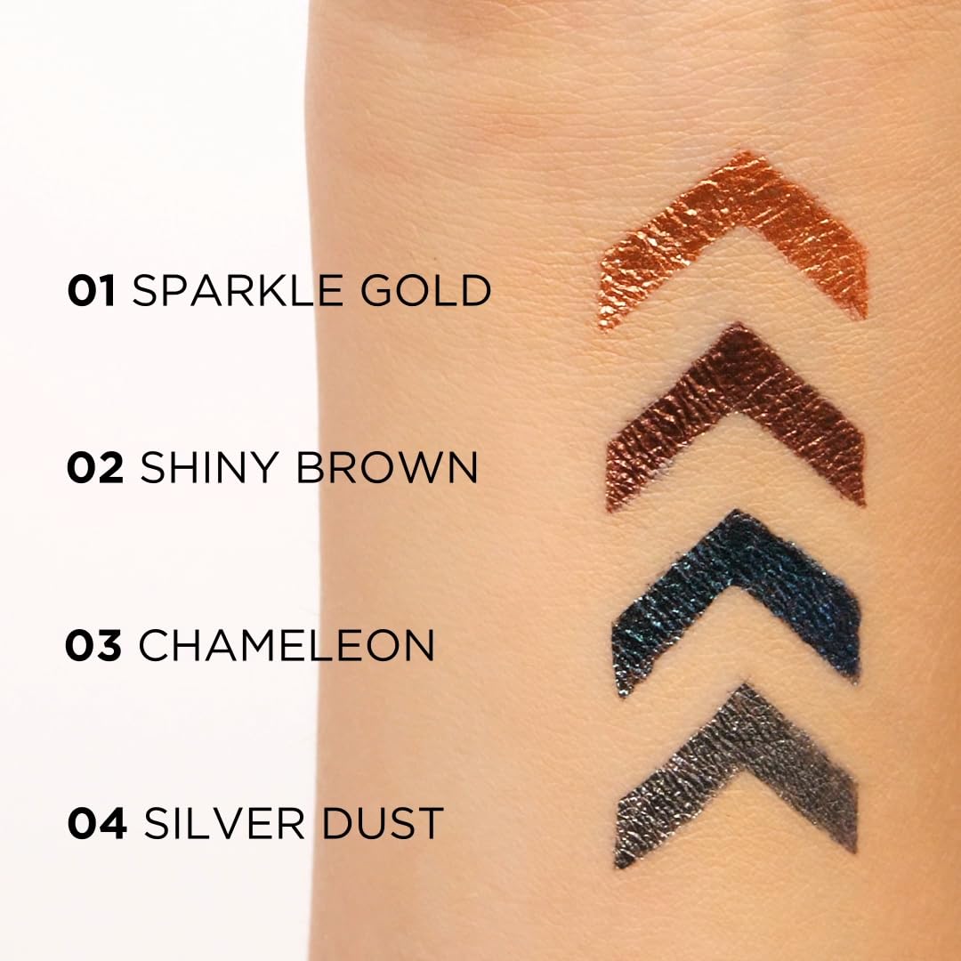 Eveline Cosmetics Variรฉtรฉ Colorful Liquid Eyeliner - No. 03 Chameleon, Long-Lasting 24-Hour Waterproof Shimmer - Image 2