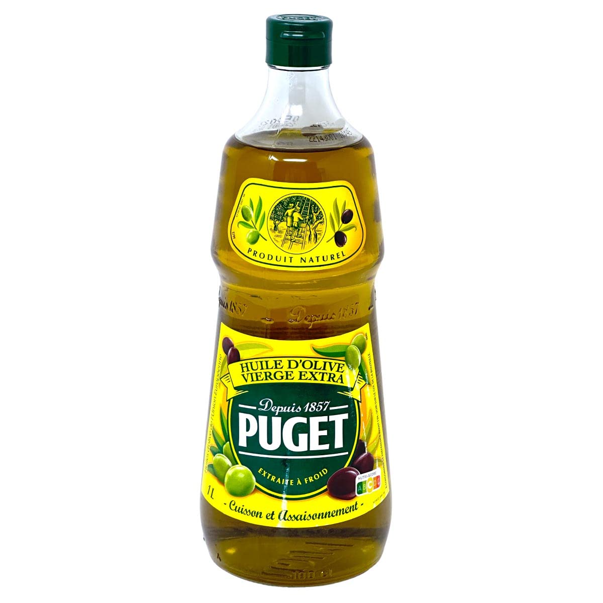 Puget feines Olivenöl aus Frankreich 1 Liter extra natives Olivenöl, Inhalt 1 Liter