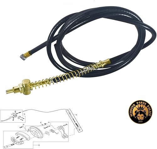 Miniatura 3 de Baja Motorsports Línea de cable de freno de tambor trasero 69 pulgadas más larga para la bicicleta Baja Mini MB165 MB200 Coleman Trail CT200U