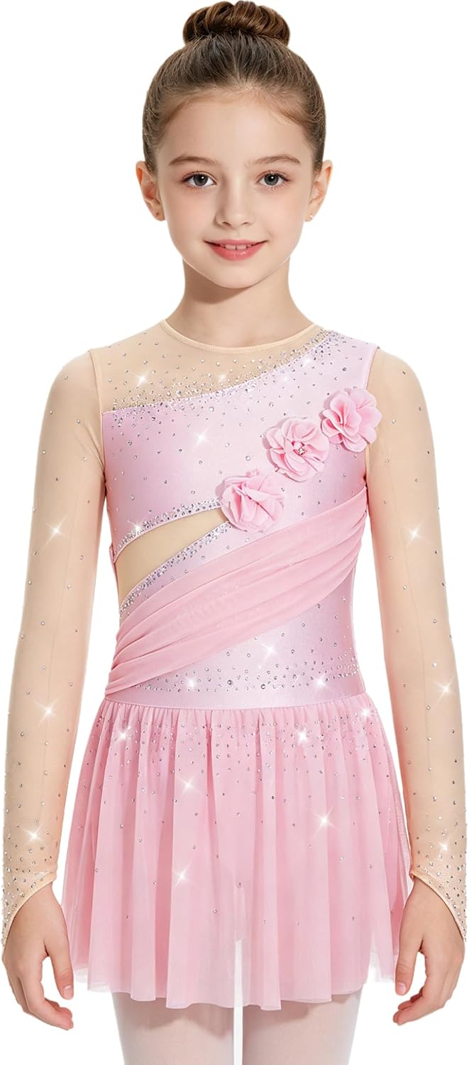Hularka Girls Figure Skating Dress Jazz Competition Costume