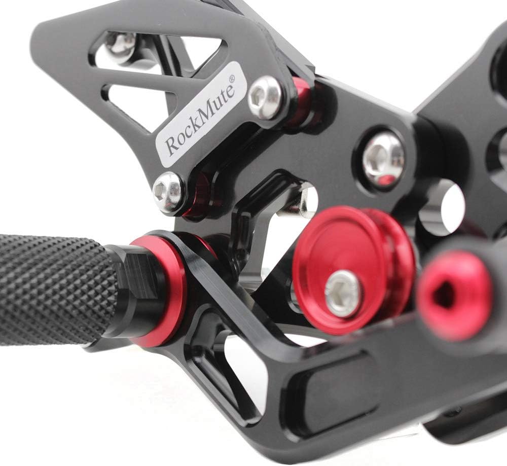 Motorycycle Rearsets Rear Sets Footpegs CNC Adjustable Compatible with FZ1 2006-2013 / FZ8 2010-2013 non-ABS