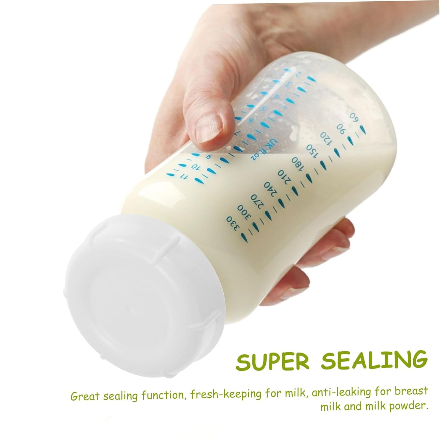 MERRYHAPY Bottle Replacement Caps 10 Pack Milk Bottle Sealing Discs Leakproof Durable