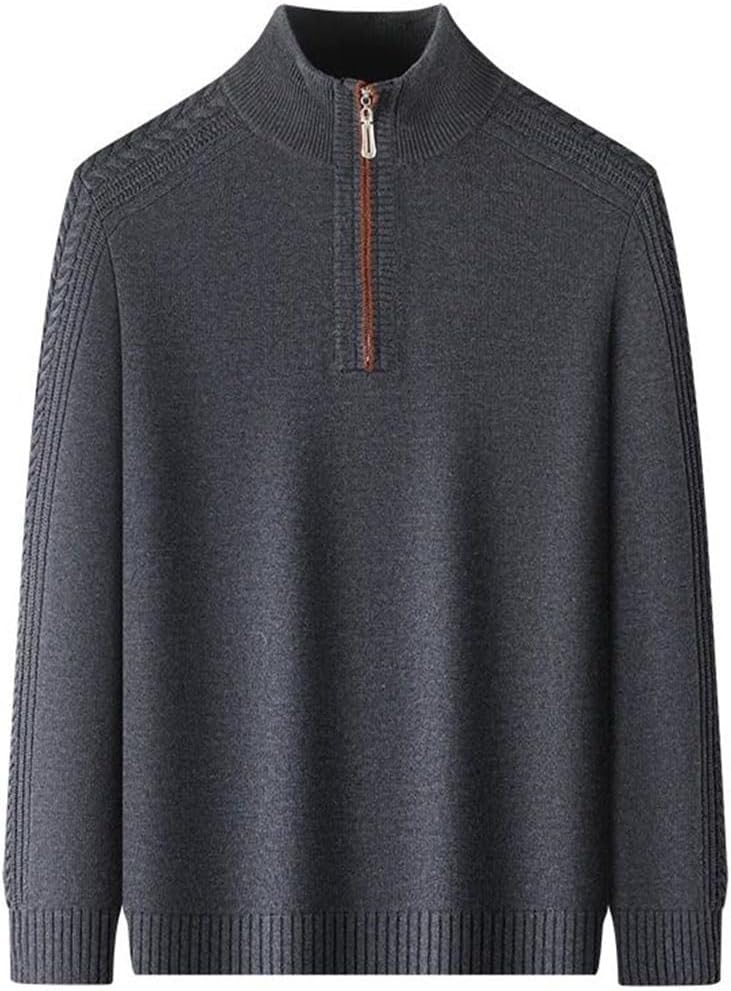 Men's Zipper Turtleneck - Long Sleeve Warm | Winter Sports