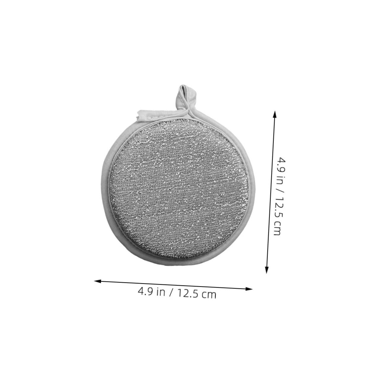VALICLUD Paquete de 20 Esponjas de Limpieza para Cocina y Baño, Reutilizables, de Doble Cara Nailon y Esponja, Alta Absorción y Antiadherentes Color Plata para Lavar Platos
