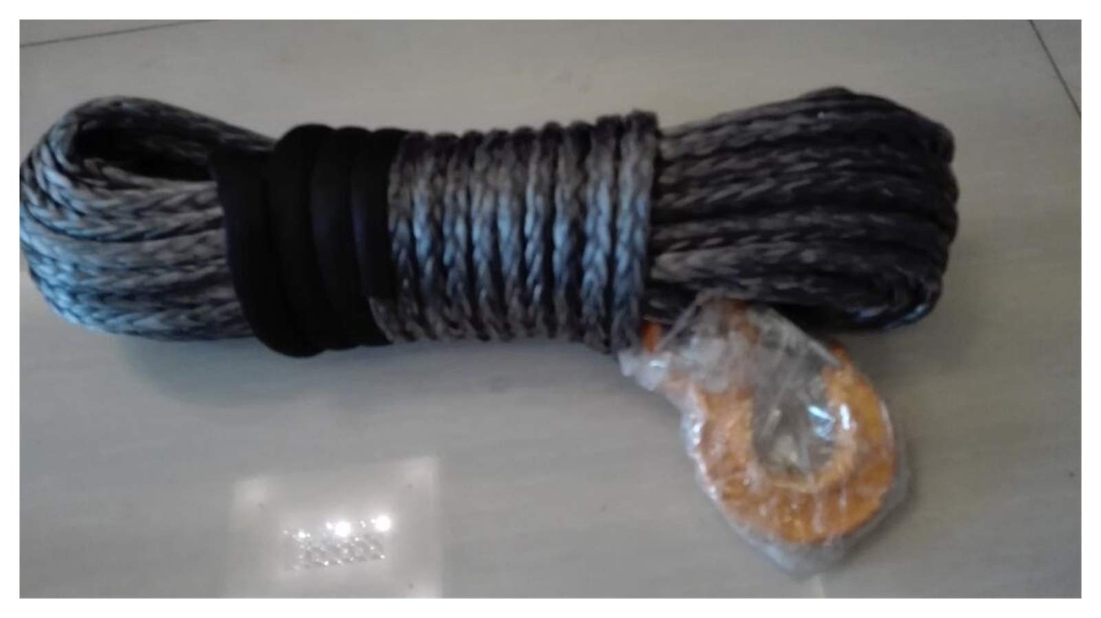 Syntetyczna lina wyciągarki, Szary 10mm * 30m 12mait syntetyczny lina wciągarka z hakiem, kablem winch Kevlar, liny syntetyczna, wymiana kabla wciągarki do pojazdów terenowych 4WD ATV UTV