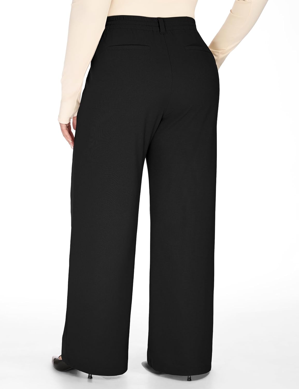 Heathyoga 1X-4X Plus Size Stretchy Work Pants Women Pull on Womens Dress Pants Business Casual Outfits Slacks for Women - Image 2