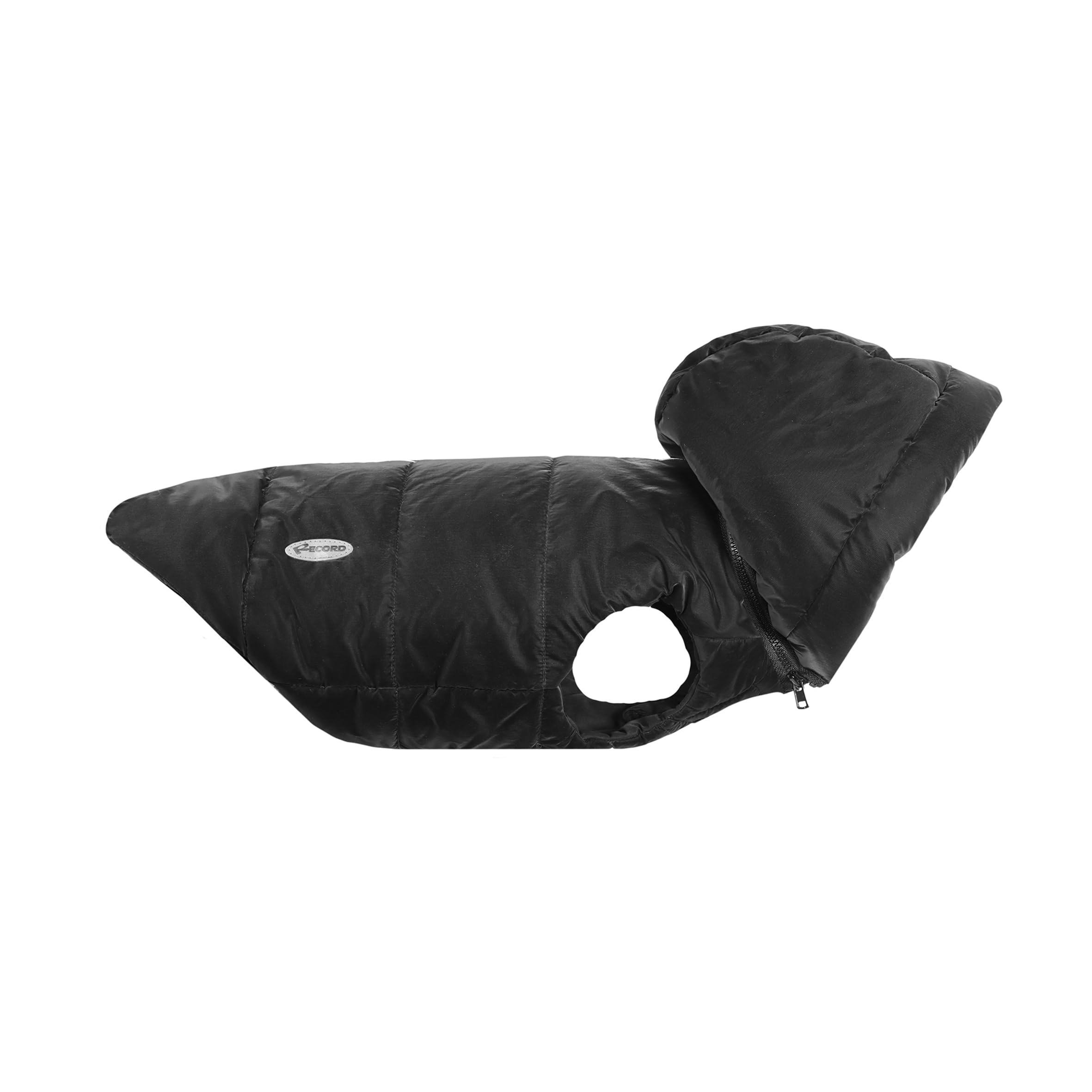 Record - Dogmar Coat for Dogs. Waterproof Dog Coat in Sober and Refined Style with Reflective Bands, Adjustable Closure and Leash Hole