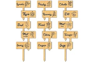 arricraft Wooden Herb Markers: Enrich Your Garden with Personality