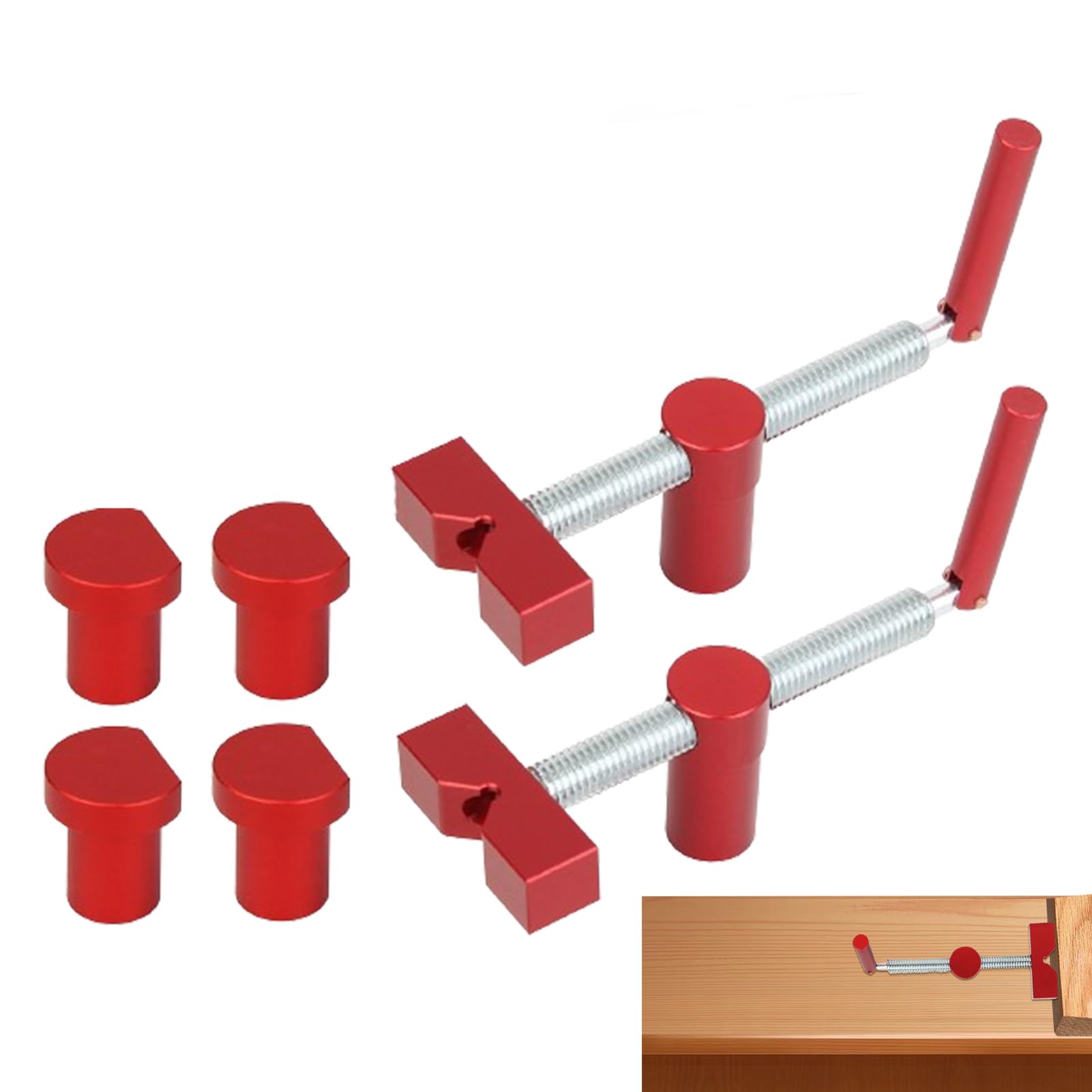 Étau d'établi pour bois et pince pour chien d'établi réglable compact