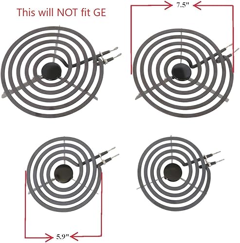 Miniatura 3 de KITCHEN BASICS 101 316048413 y 316048414 Recambio de sartenes y quemadores cromados MP22YA MP21YA MP15YA