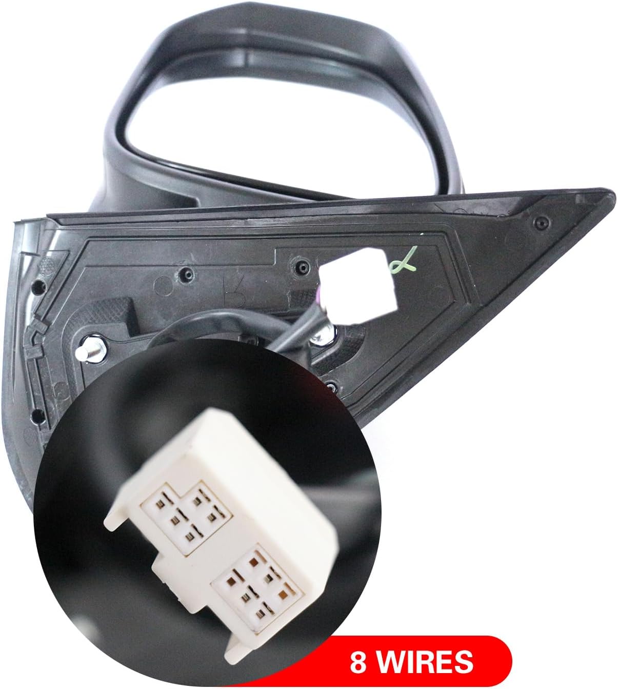Marretoo Letf Driver Side View Mirror replacement for TOYOTA Tacoma 2016-2023 Accessories 8 pins Heated Turn Signals Light Power Adjusted Glass With Blind Spot Monitoring(BSM) TO1320350, 8794004240 LH