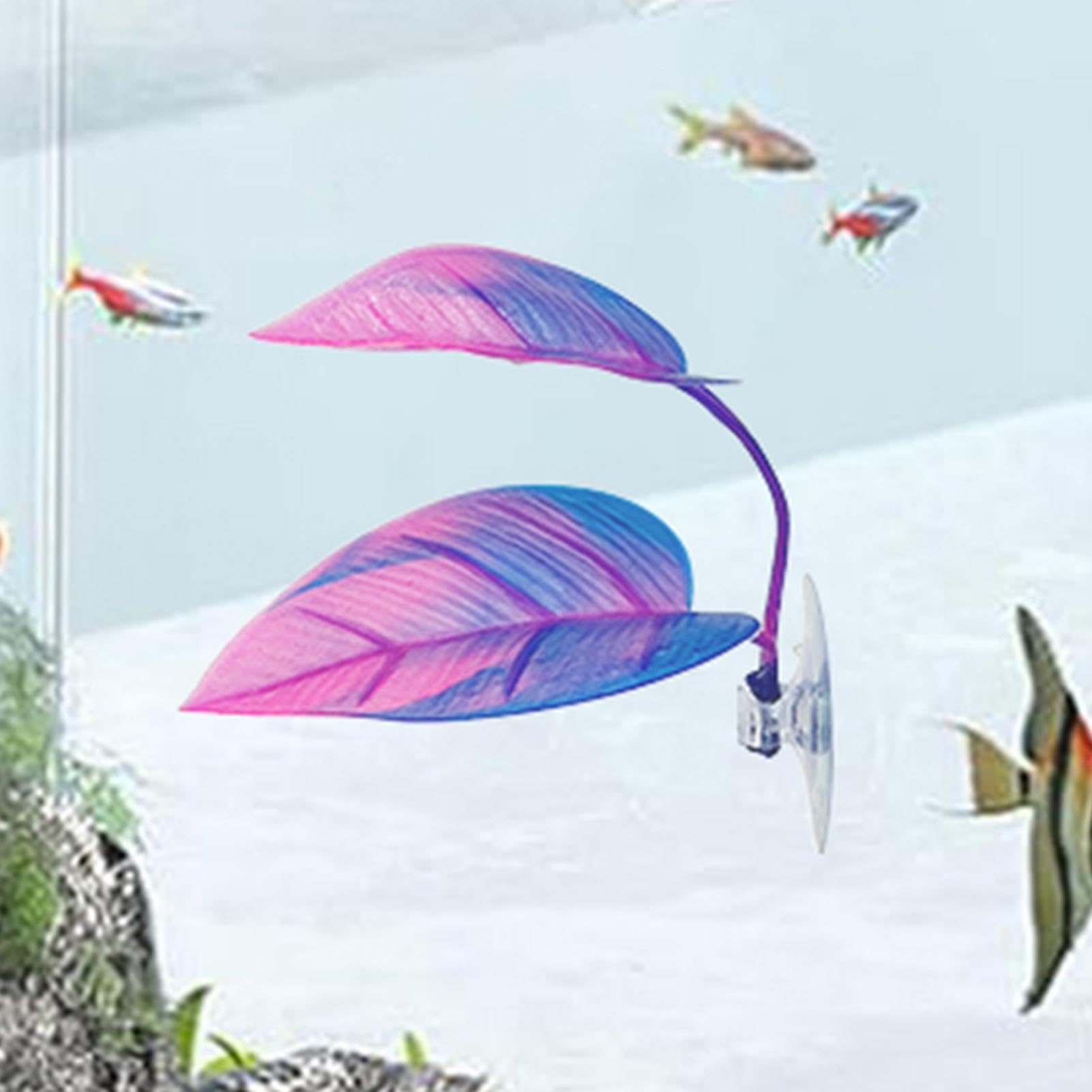 Amaca Con Foglie Per Betta – Decorazione Acquario A Forma Di Foglia, Morbida E Sicura Per Pesci, Con Ventosa