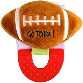 Wristy Buddy Football Teether for Babies, 0-2.5 yrs Baby Chew Toys, Wrist Teethers for Babies, Natural Organic Freezer Safe Teethers, Relief Sore Gums, Silicone BPA Free Baby Teething Toys