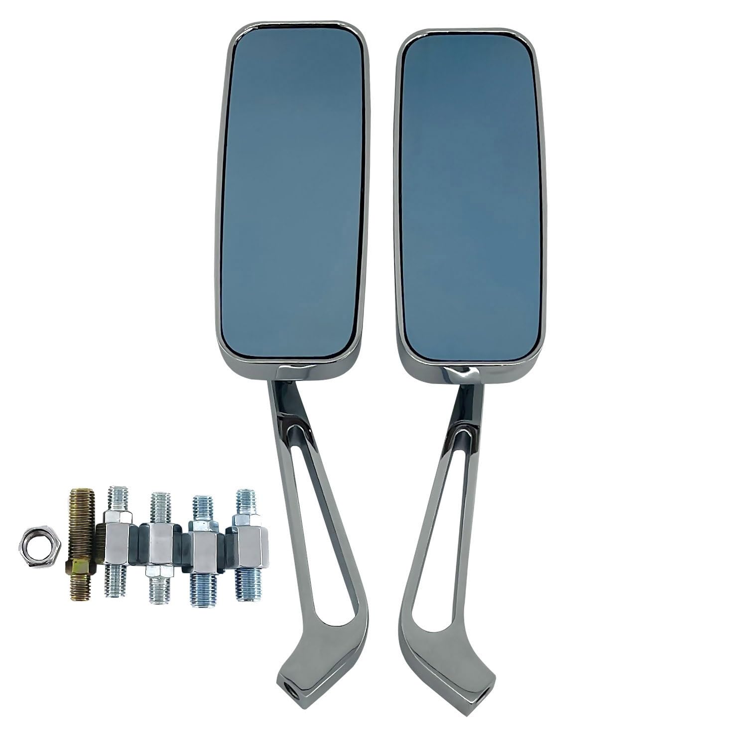 Miroir Moto Pour Suzuki Chrome universel 8MM 10MM rétroviseur latéral sport vélo moto miroir Moto Rétroviseur Miroir