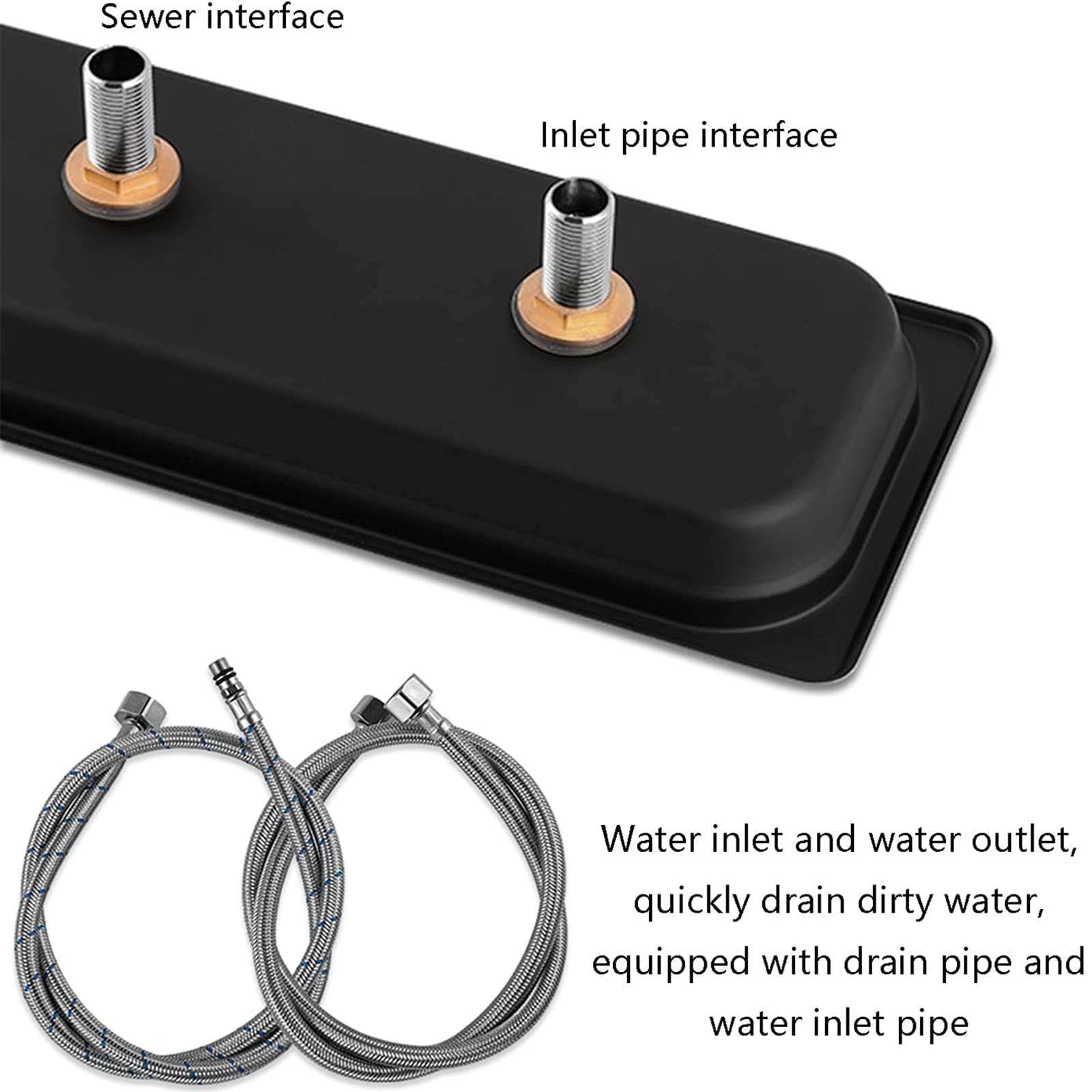 Lavavasos, enjuagador de vidrio para fregadero de cocina, lavabotellas de acero inoxidable con bandeja de drenaje, descarga automática de 360°, para su bar, restaurante, cafeterías, tienda de té con