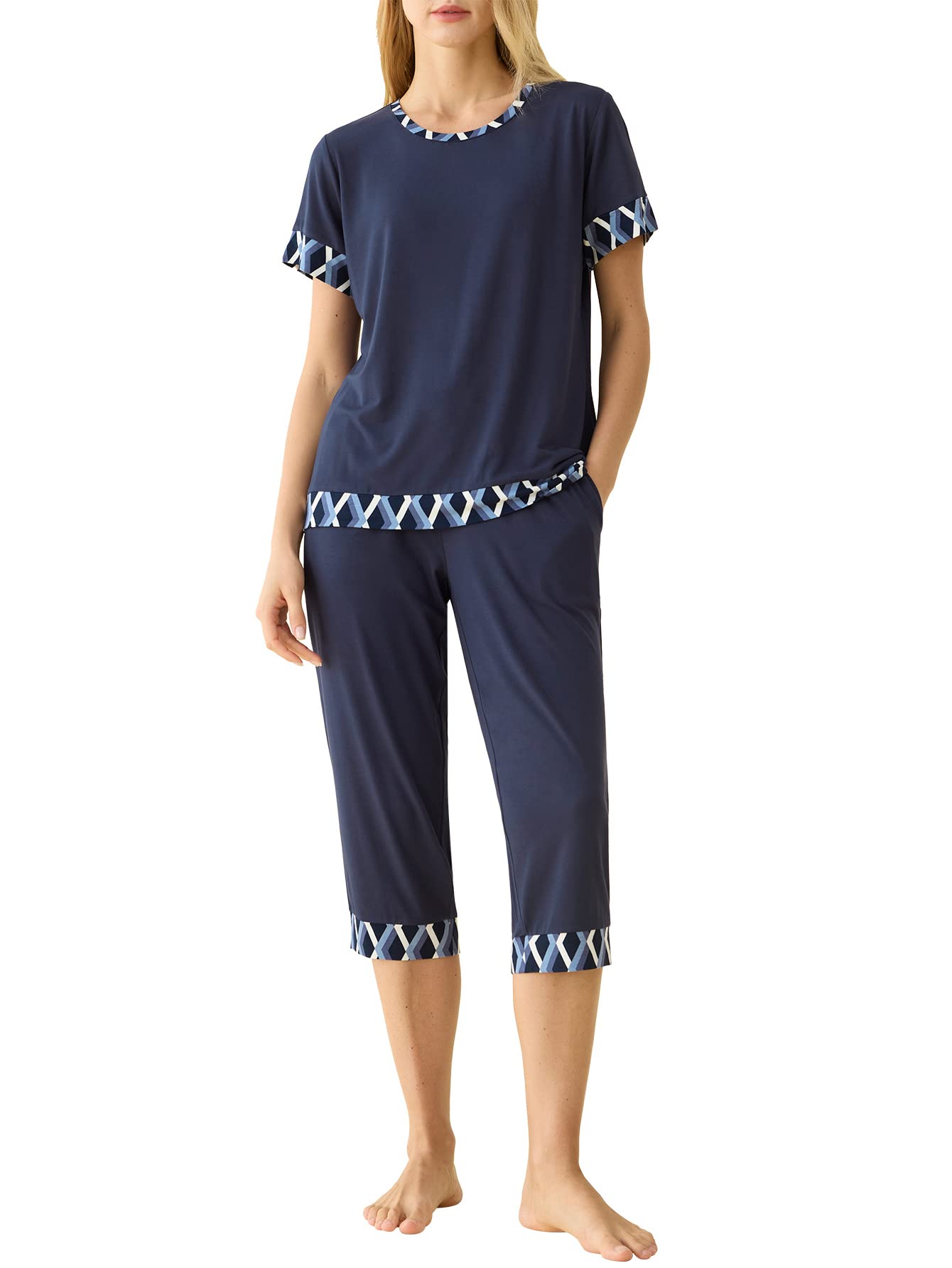 Latuza Viscose Capri Pajamas