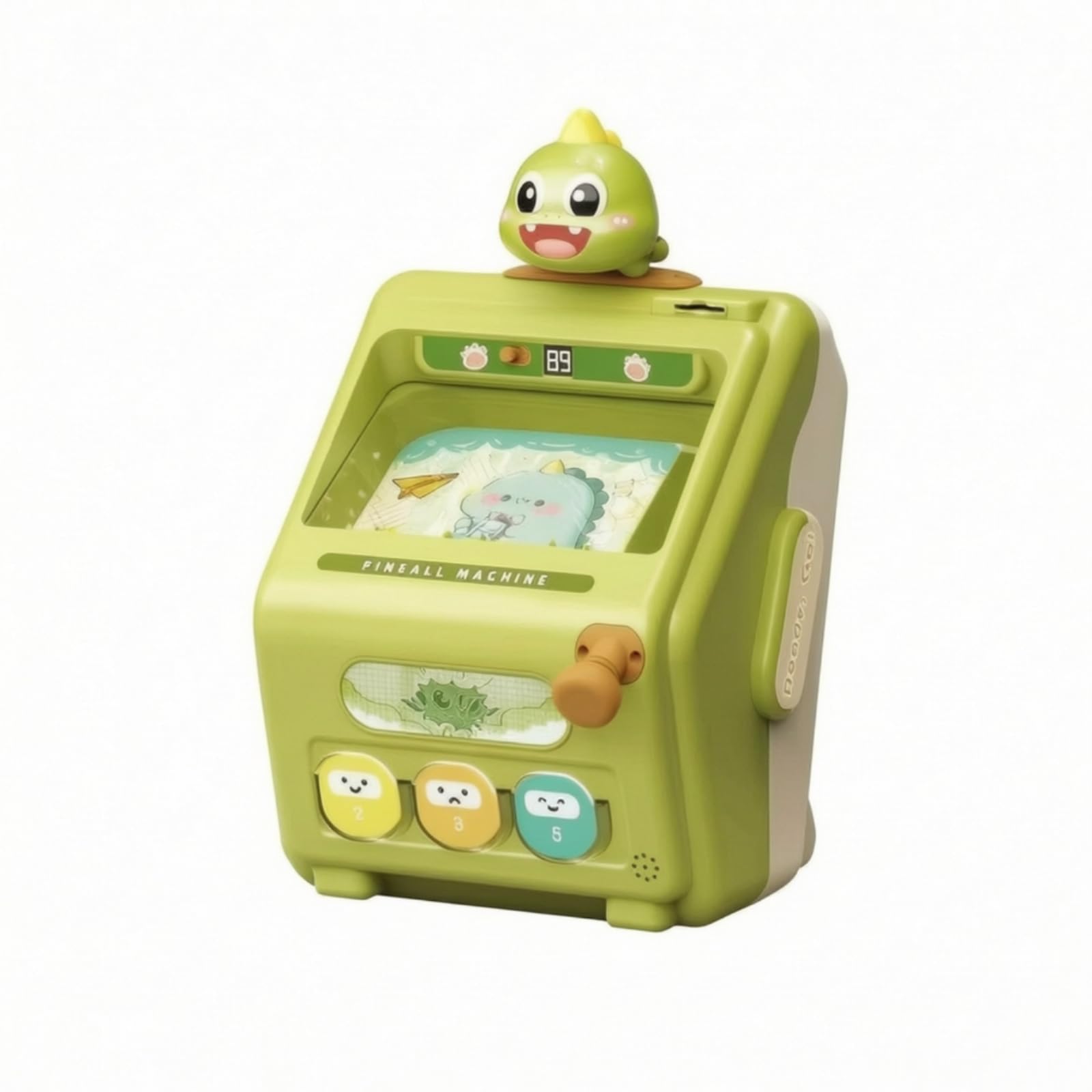Pinball Mesa Infantil Juego Pinball Mesa Portátil Paleta Juguete para Dormitorio, Máquina De Pinball De Dinosaurio