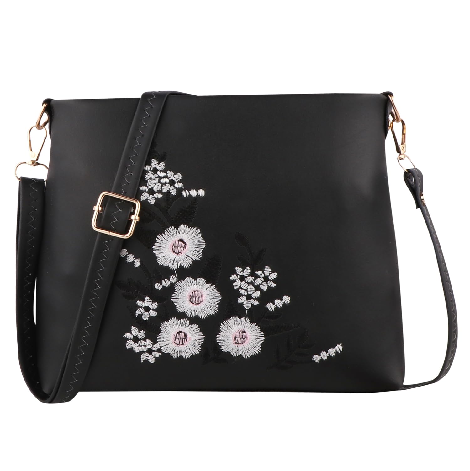 Elegant modern sling bag for women daily use compact shoulder purse stylish crossbody carry accessory Black kadhai wala peace 16-image-41