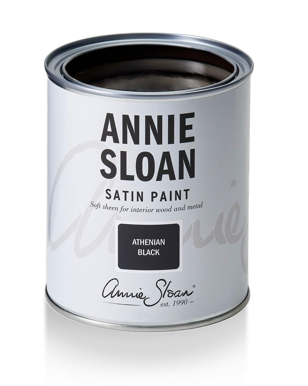 Priory Polishes Annie Sloan Athenian Black Satin Paint 750ml