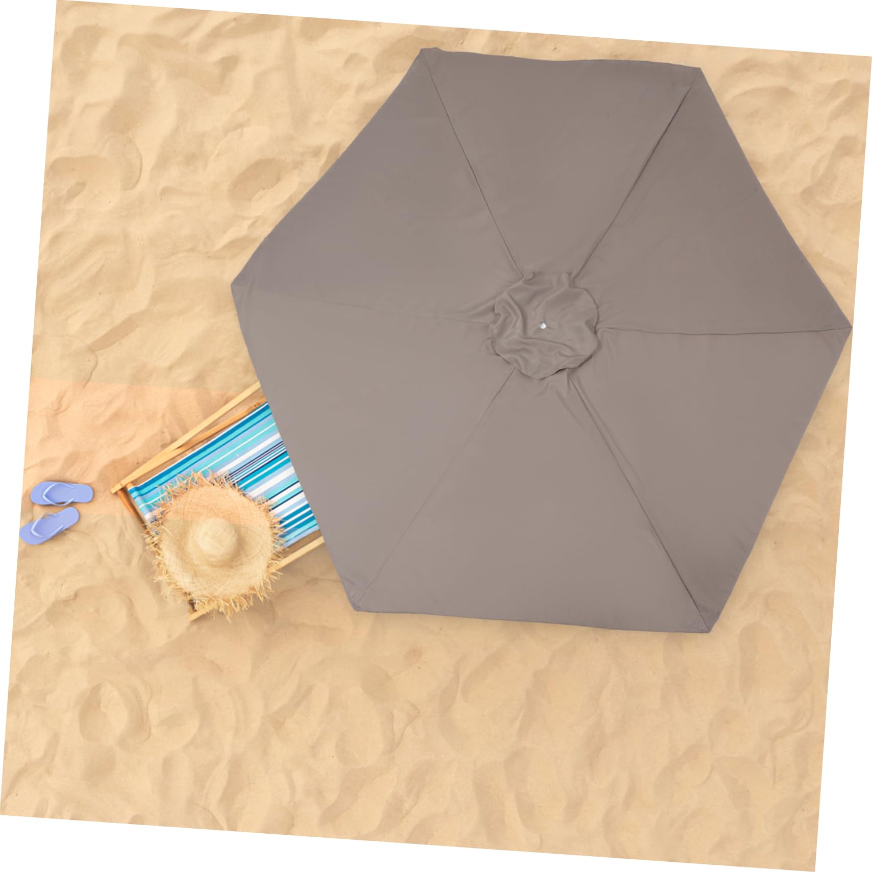 Parasol Ogrodowy z Wymiennym Daszkiem i Odporny Promieniowanie Uv Idealny Do Patio i Kawiarni Stylowy Dodatek Do Przestrzeni Świeżym Powietrzu
