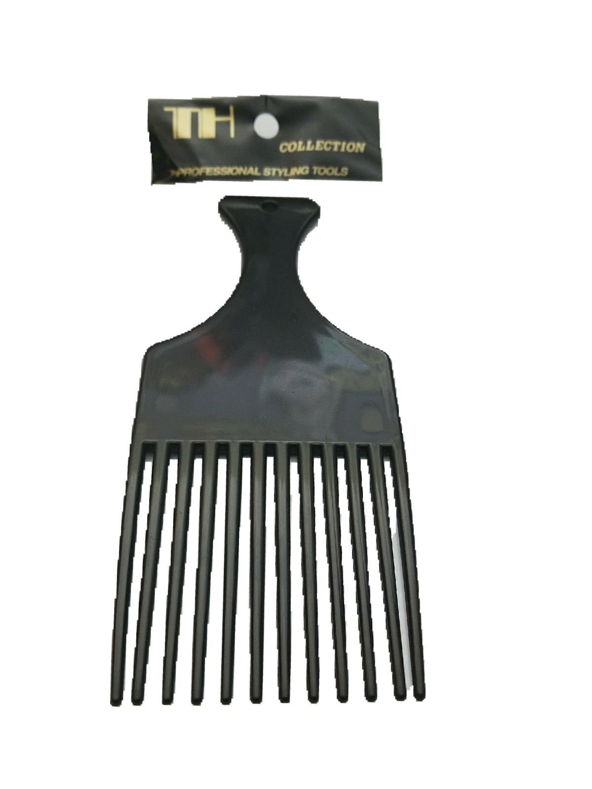 2pcs. Comb Hair Pick Afro Pik Lift Curly Hair Thick Detangle Black Pic Lot 7'x2.8 Inch