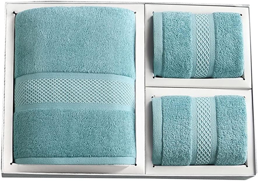 Gift Box Towel Bath Towel Three-Piece Cotton Suction Household Bath Towel Set(B 3PS)