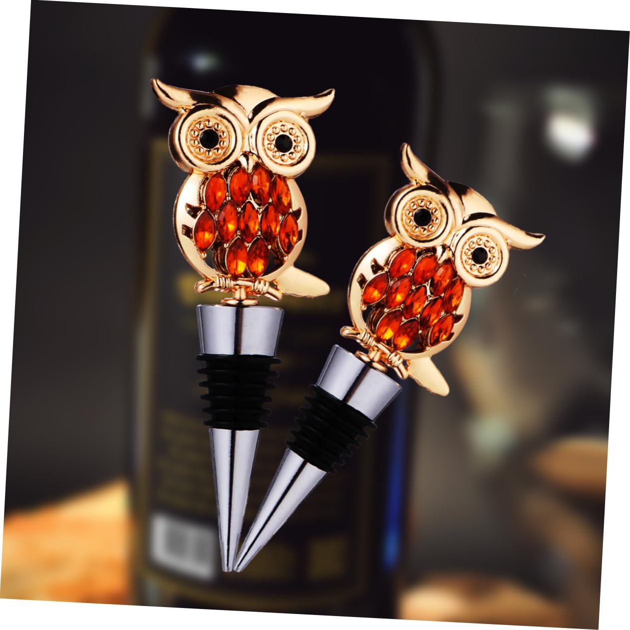 Mobestech 1 Pc Corcho Tapones De Botellas De Vino De Animales Tapón De Champán De Animales Tapones Para Botellas De Vino De Halloween Vino Espumoso Aleación De Aluminio Familiar