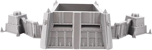 Miniatura 7 de Tabletop Terrain Fortificación blindada por escenario de guerra para juegos de guerra y juegos de rol Miniaturas de 1.102 in y 1.260 in