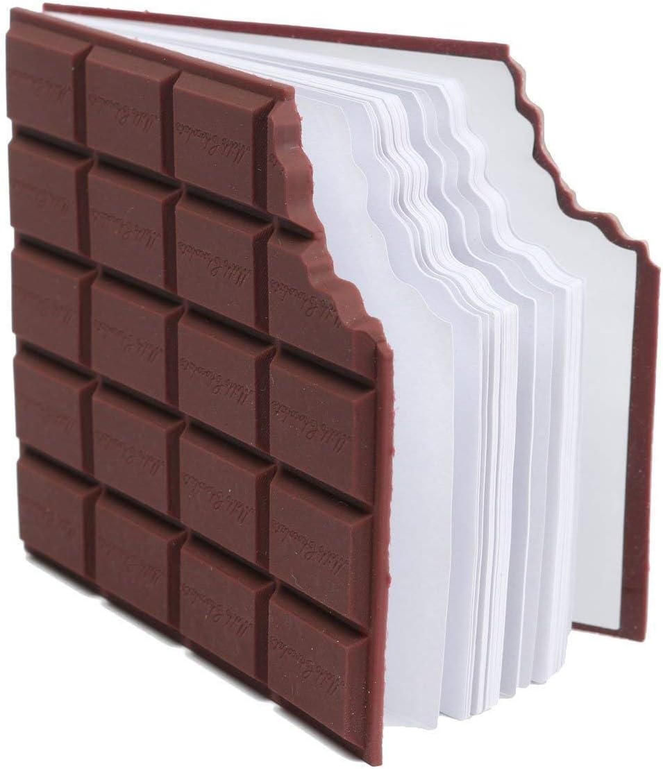 Trusmile Scented Chocolate Shaped Personal Desk Notepad Notebook Memo Book Brown Diary Small 1 Qty