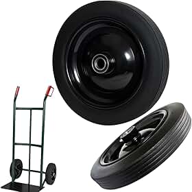 Pneu Maciço para Carrinho de Mão, 3.25x8 Polegadas, Capacidade 200kg, Anti-Furo, Rolamento Duplo, Preto