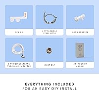 Vista 7 de TUSHY Spa - Accesorio de bidé para inodoro de agua caliente autolimpiable. Boquilla, ángulo y presión ajustables. Fácil instalación DIY en el hogar