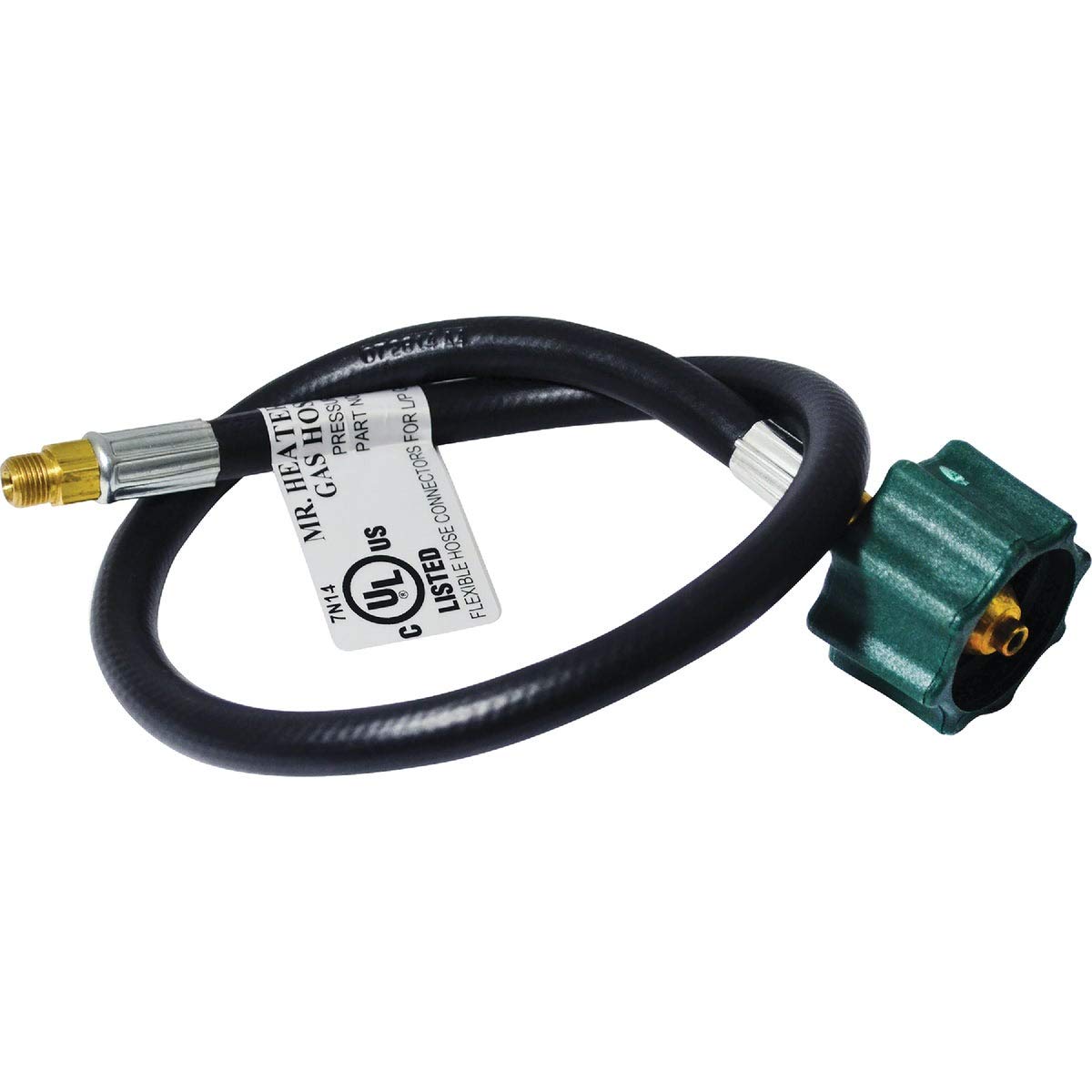 Mr. Heater 1 Foot Propane Hose Assembly with Acme Nut and a 1/4'' Inverted Male Flare | Durable flexible rubber construction rated to 210 psi, 1/4 in