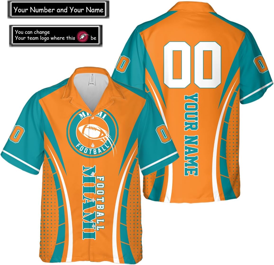 Discover Personalized Miami Football Team Dolphins Hawaiian Shirts for Men, Gift for Fan