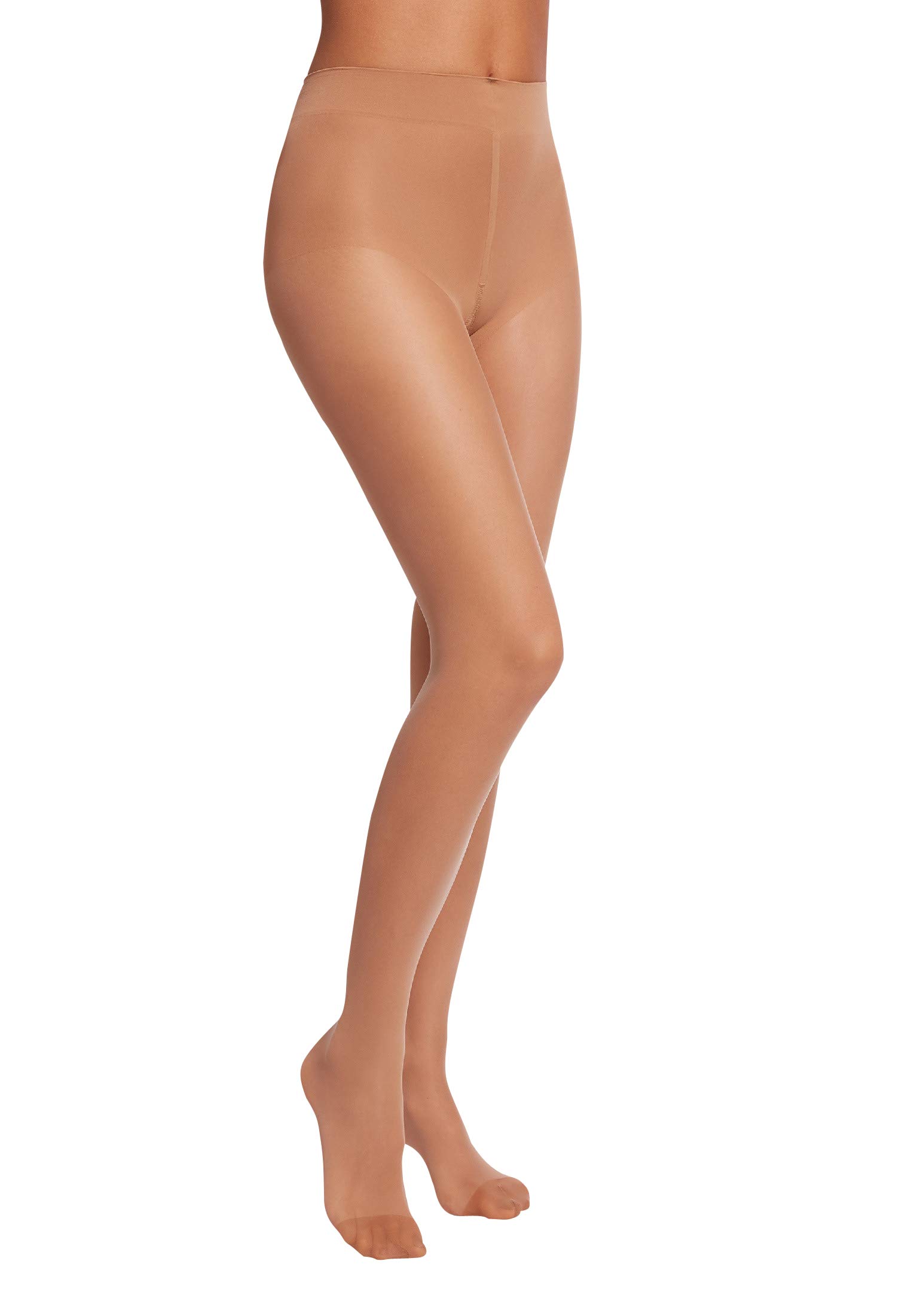 Wolford Women's Brown (Gobi ) Pure 10 Lined 10 Den Tights, Brown (Gobi), X-Large