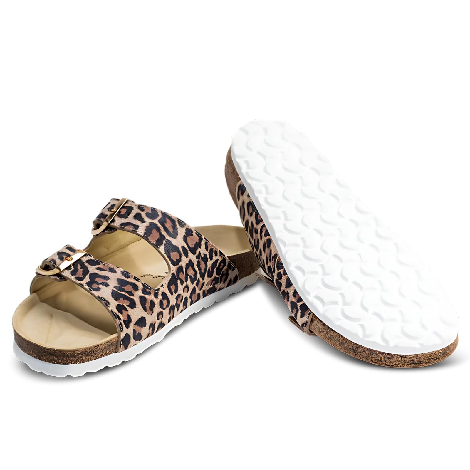 VITAFORM Pantoletten Damen Weite H Veloursleder | Sommerschuhe, Sandaletten, Sommersandalen, Naturkork-Fußbett, Komfortweite H, Größe 35-50, elegant, Handmade in Germany