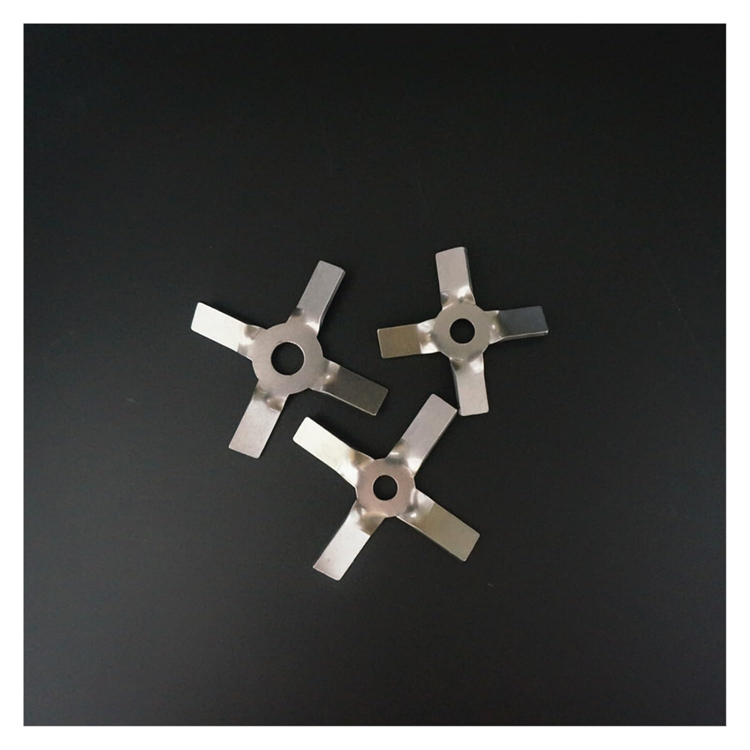 Run Ken 1pcs lab Stainless Steel DIA40mm to 100mm Four Blade Propeller, Cross Paddle for lab Stirrer Mixer Blender Machine(10cm-8mm Press Down)