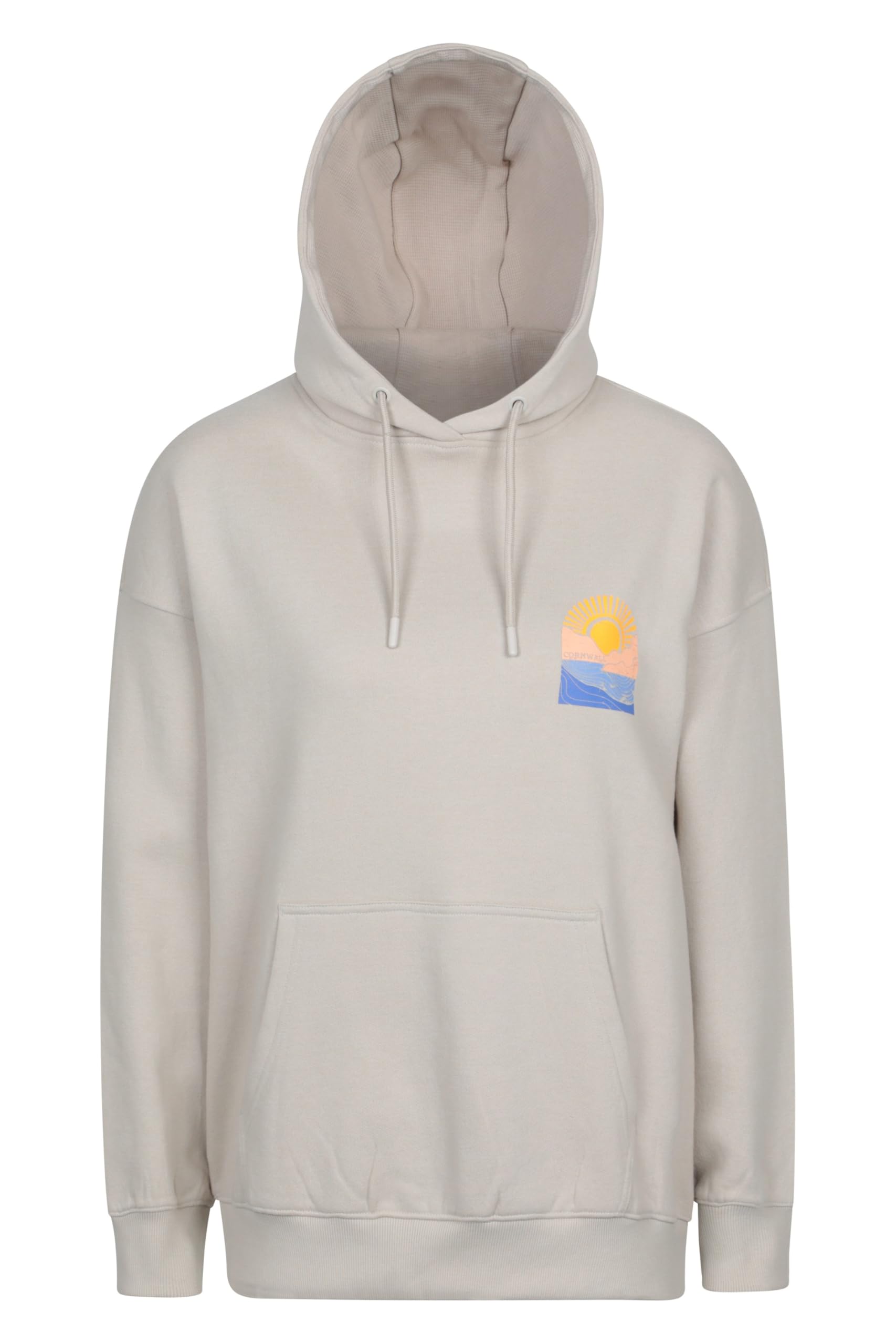 Mountain Warehouse Women's Light Beige Cornwall Relaxed Fit Hoodie - Relaxed Fit, Easy Care, - Spring Summer, Outdoors & Travel 8
