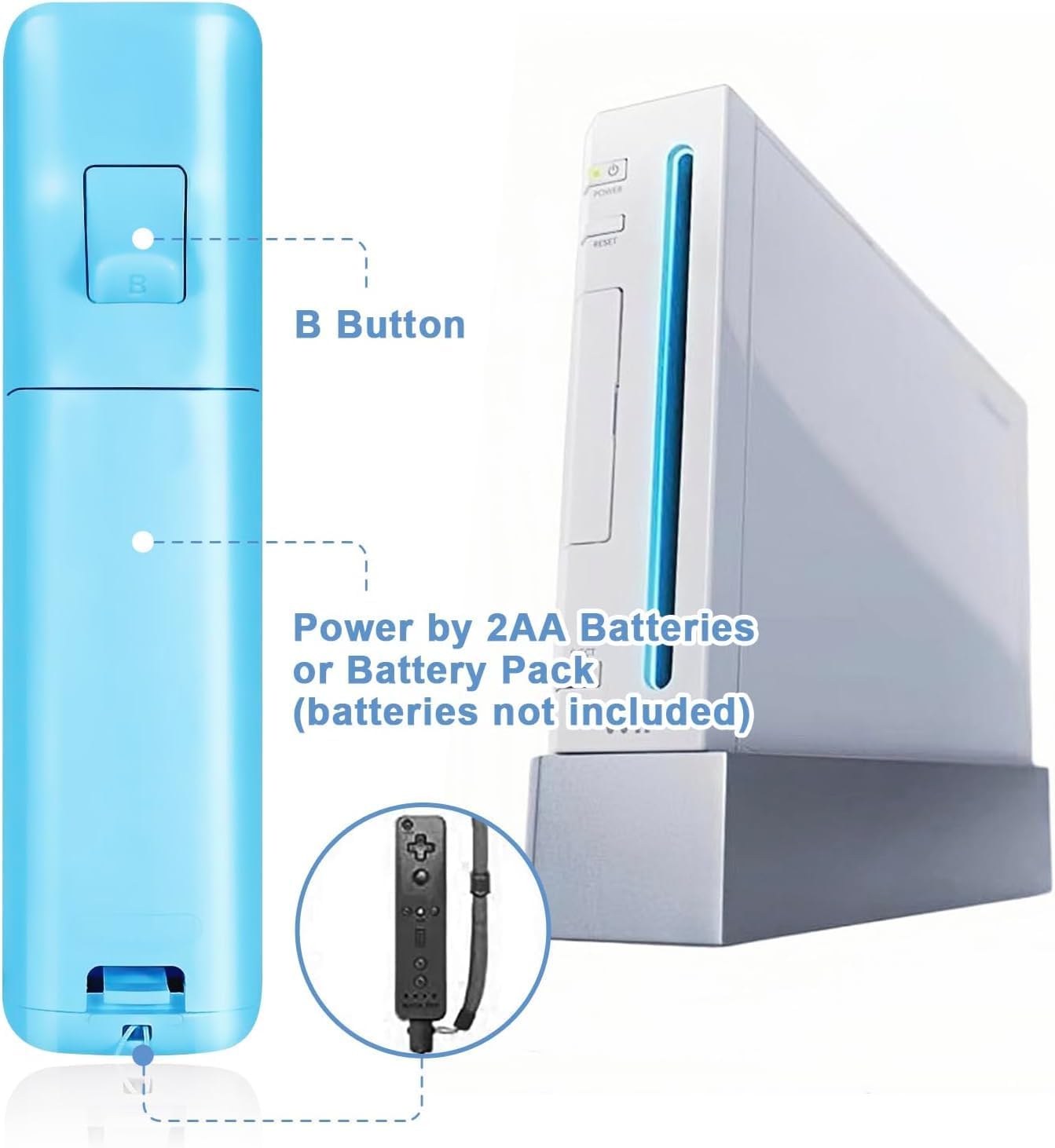 Amazon | Wii本体用リモコン＆ヌンチャクコントローラー Wiiヌンチャク