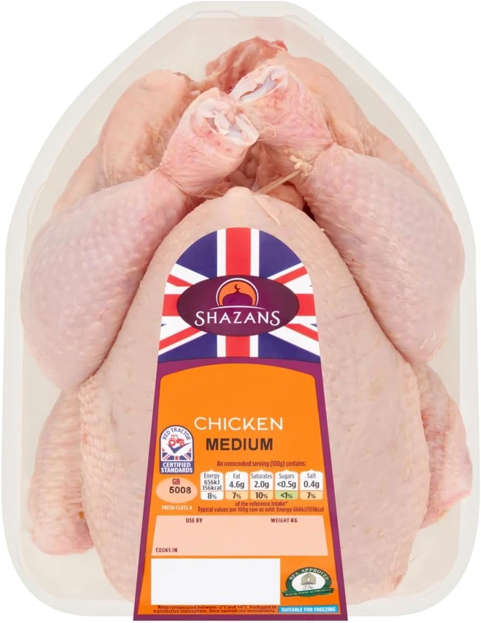 Shazans Select Medium Whole Chicken, 1.4 - 1.8Kg