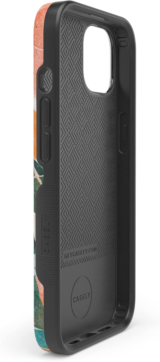 Casely iPhone 13 Case | of Quartz! | Sculpted Marble | Bold Protective Design | Compatible with MagSafe