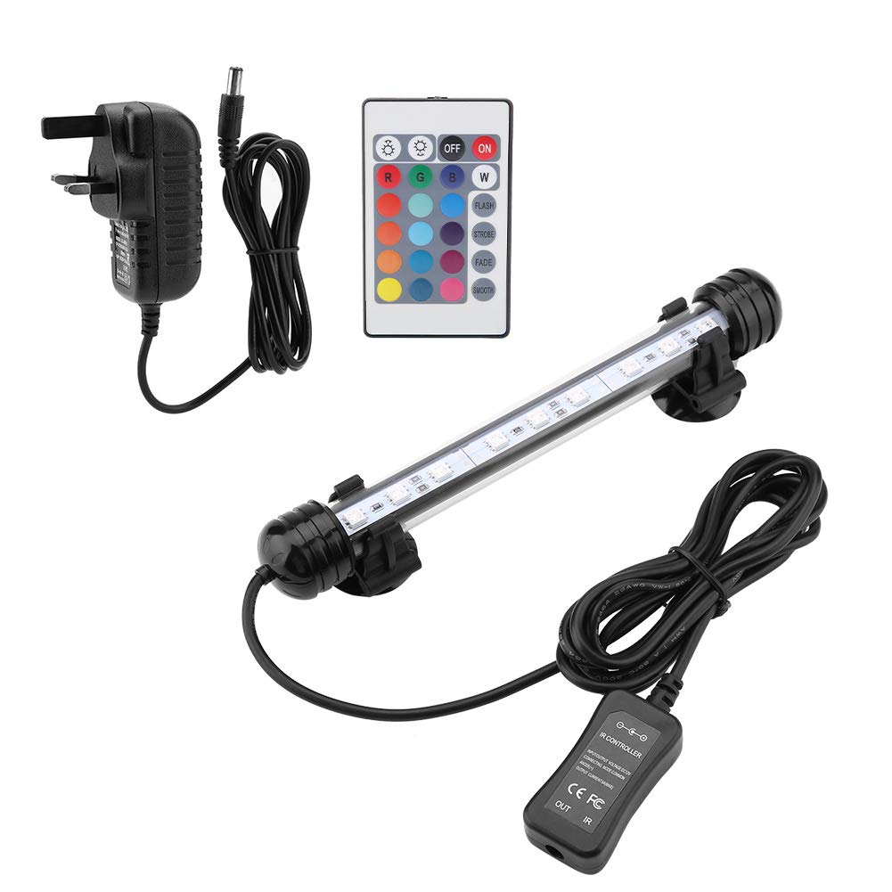 Luz LED Sumergible Para Acuario, Luz Para Peceras Ocultas De Espectro, Reutilizable Para Peceras(EU MF-21U)