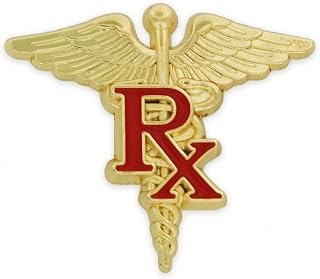 PinMart Caduceus Nursing Enamel Lapel Pin